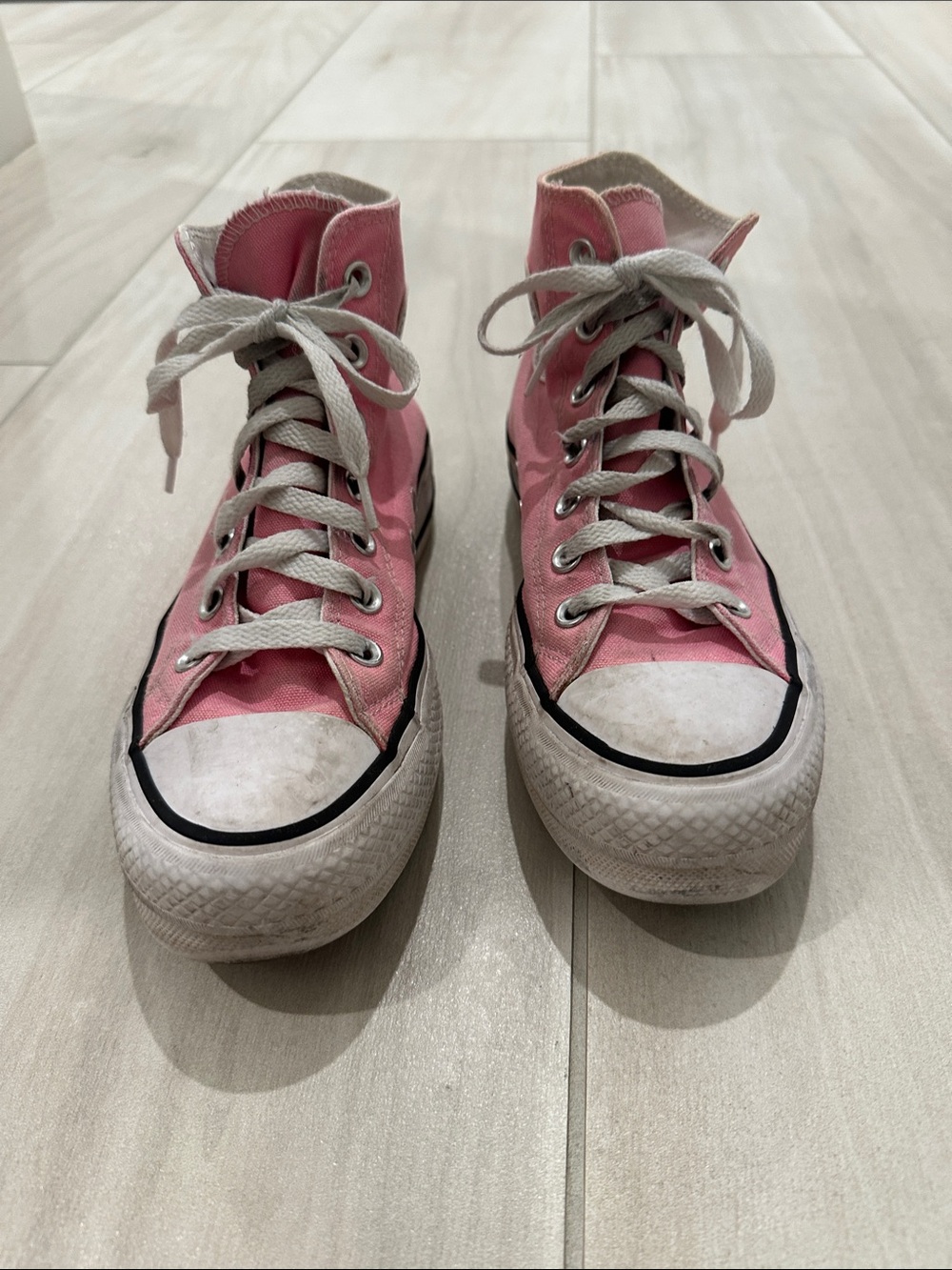 Converse Chuck Taylor Pink High-Top Canvas Sneakers -4.5M/ 6.5W